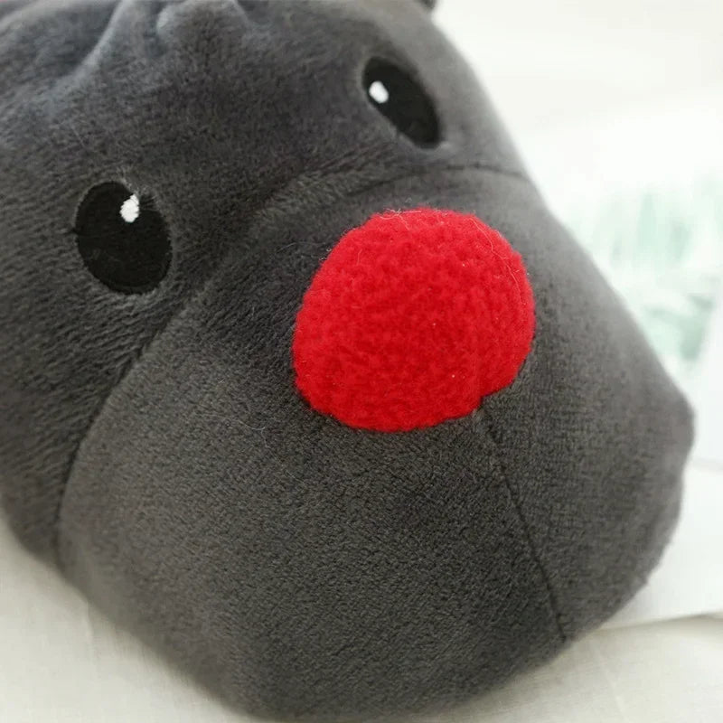 Rudolph Plush Reindeer Slippers
