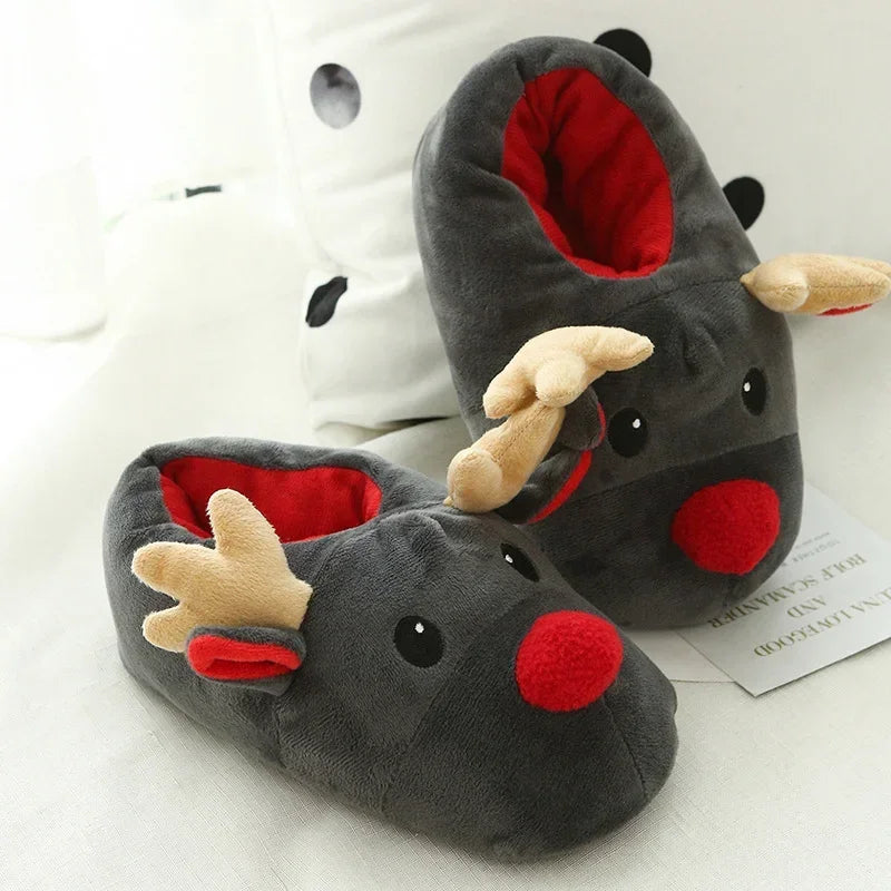 Rudolph Plush Reindeer Slippers
