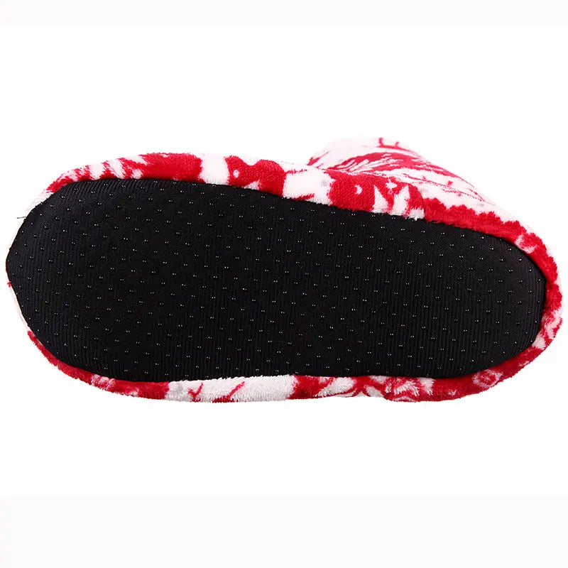 Festive Reindeer Flannel Slippers